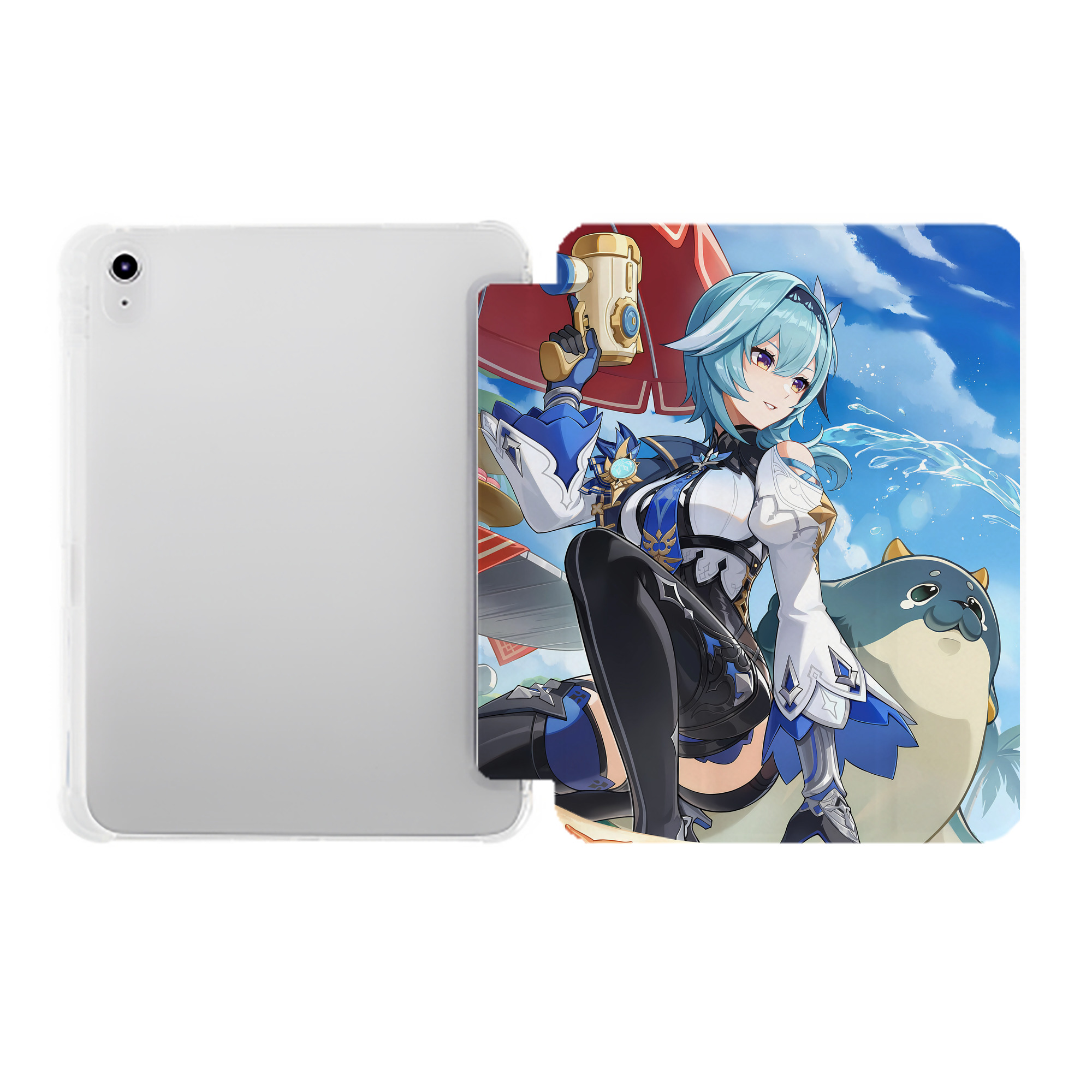 げんし神 genshin IPad ケース ペン収納付き 三つ折りスタンド PUレザー×シリコン 対応機種9.5/10.5/10.9インチ